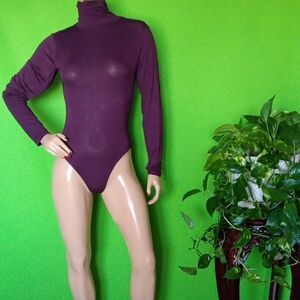 Fashion Nova Purple Long Sleeve Bodysuit, Sz. Lg. NWT